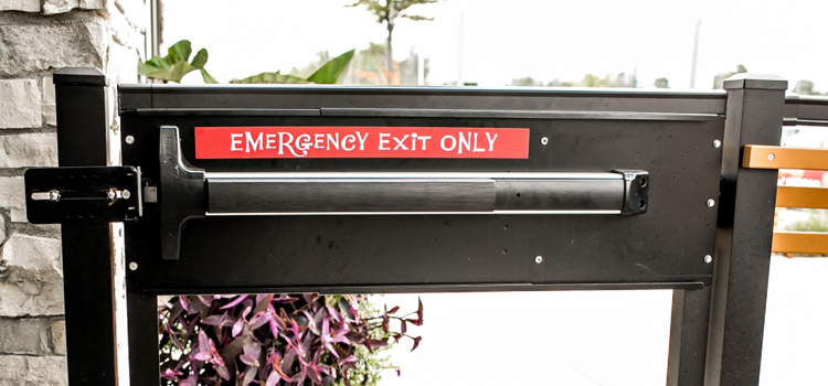 emergency push bar installation in Mira Monte